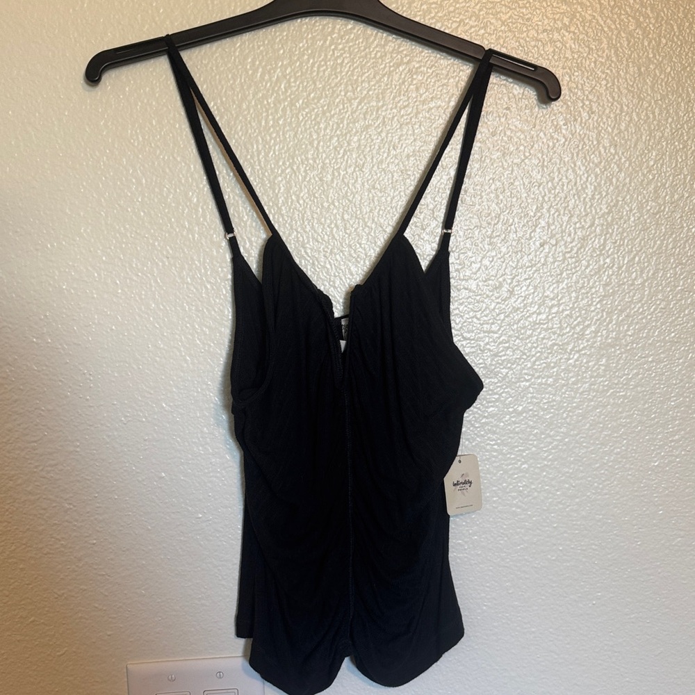 Free People Intimately Ruched V Tank Top